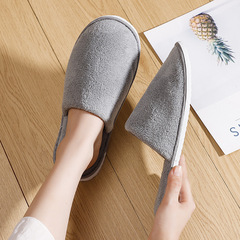 2024跨境抖快專供直播貨源高檔五星級酒店厚底珊瑚絨一次性拖鞋