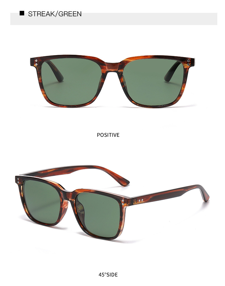 57g Weight Full Frame Glasses Structure Sunglasses Classification Tac, UV400 Protection Lens Material Square Glasses Style Outdoor, Travel Occasion Solid Color Pattern All Seasons Season Unisex Gender Basic, Simple Style Style Basic Simple Style Solid Color Tac UV400 Protection Square Full Frame Women's Sunglasses 21