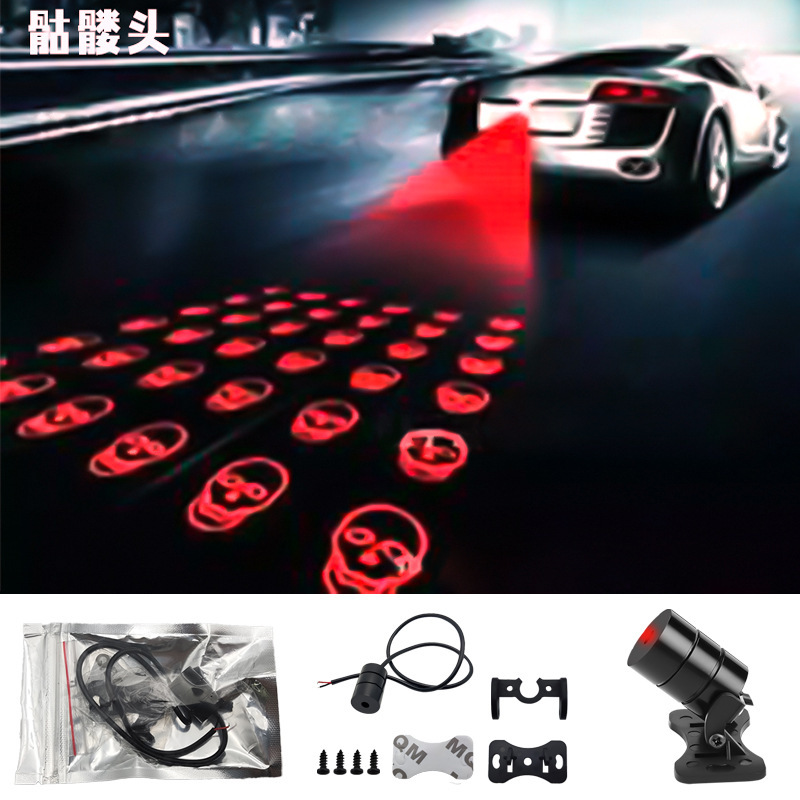 Lámpara láser de automóviles y motocicletas infrarrojos anti-colisión trasera reflector luminoso exterior de luz intensa luz de advertencia de modificación image 10