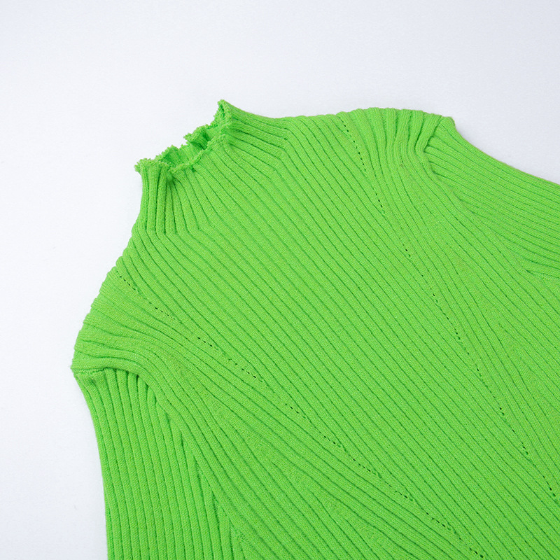 Title 10, Sunken Stripe Knitted Skirt Short Sleeve Suit A...