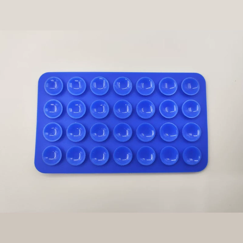 Silicone double-sided phone pad, square, 28-stud, sizes 32/40 mm, customizable colors