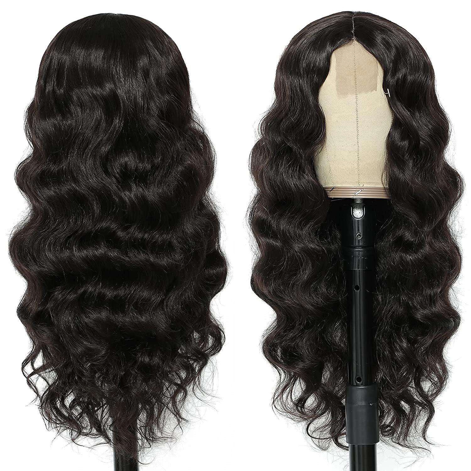 Factory direct supply spot European and American small lace medium large wave Long curly wig Long Body Wigs