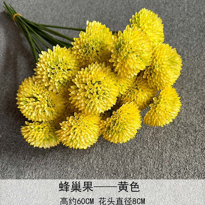 Panal de frutas flor artificial Camino de plomo techo fondo de la boda decoración del hotel arreglo floral fila decoración del hogar flor artificial