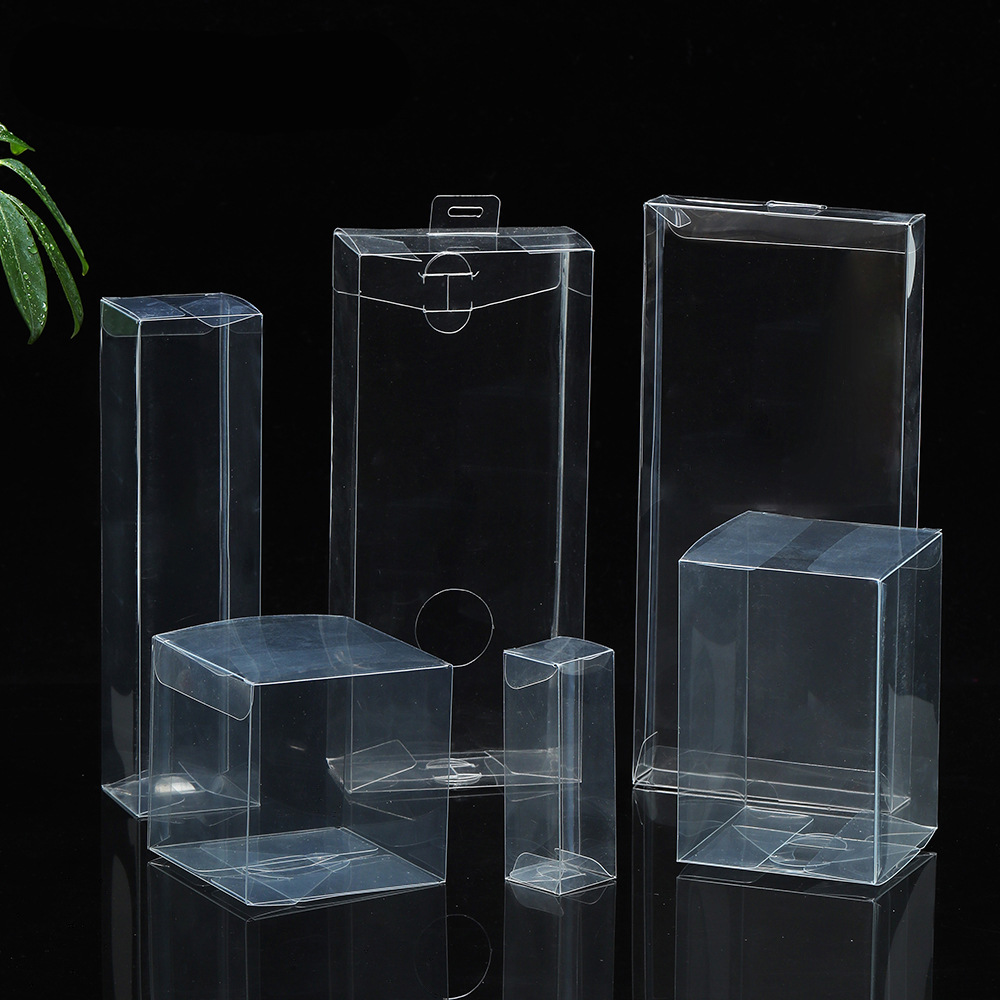 Caja de embalaje de pvc, embalaje transparente para mascotas, caja plegable de plástico con impresión en color, caja esmerilada de pp, logotipo de impresión cuadrado, eléctrico caliente