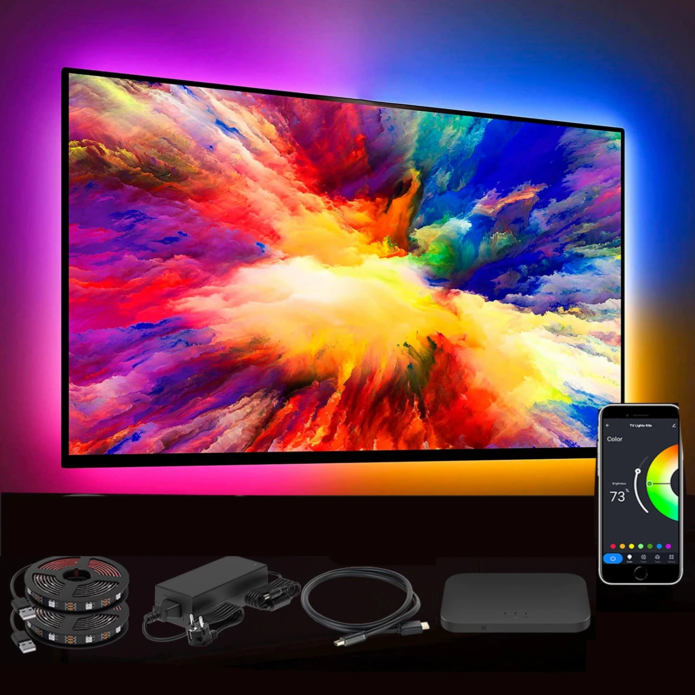 Потоковое фоновое освещение Phantom TV тибетское синхронное фоновое LCD ТВ атмосфера световой пояс