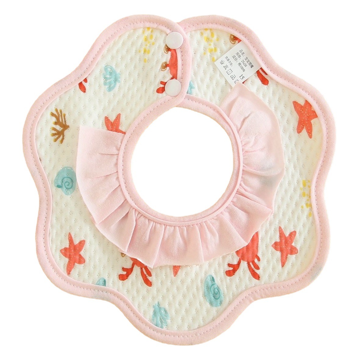 Babero del bebé babero recién nacido puro algodón impermeable escupir babero masculino y femenino bebé 360 grados giratorio