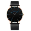 Mesh belt black belt rose shell black face blue needle