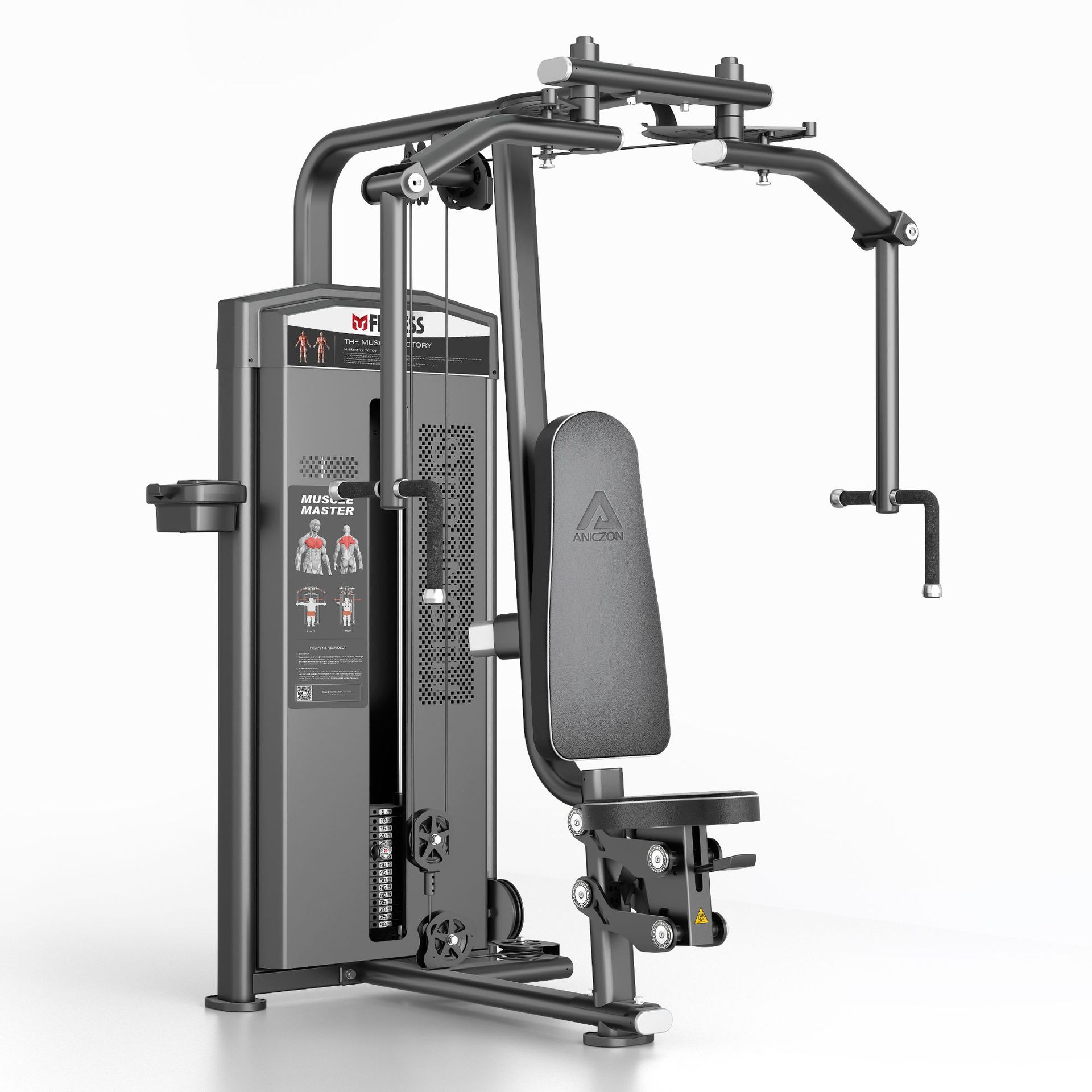 Dispositivo comercial de entrenamiento anti-pájaro, clip de brazo recto, máquina de mariposa de pecho, gimnasio interior, equipo de entrenamiento de músculos de pecho anaeróbicos