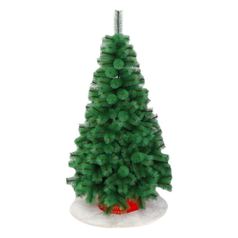 Árbol de Navidad artificial mini de 1.5m 1.8m con agujas de pino, venta directa de fábrica transfronteriza, suministros de decoración navideña