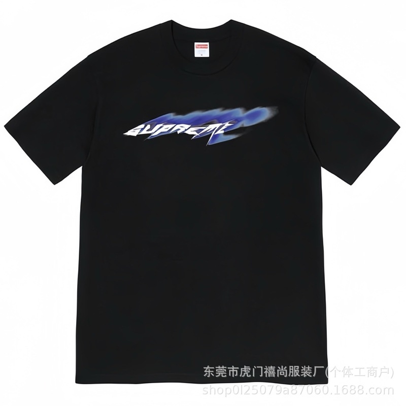 25ss美潮Supreme男女兼用ゆったりカジュアル半袖プリントレターTシャツ、ワンピース発送、純綿半袖|undefined