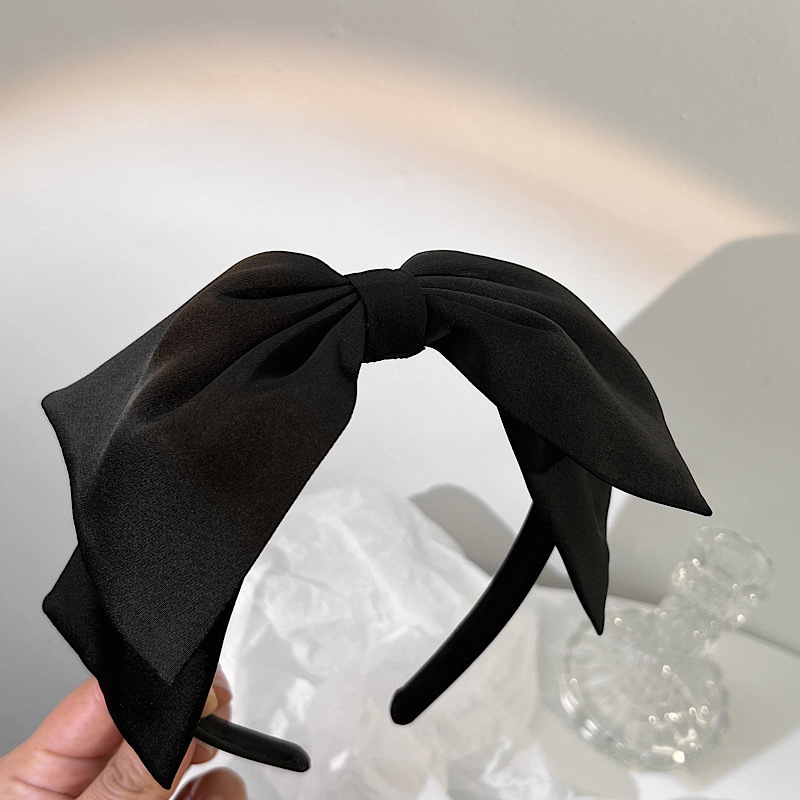 2022 New Black Big Bow Headband Hair Accessories display picture 1