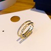 Design advanced fashionable brand ring, European style, trend of season, high-quality style, light luxury style