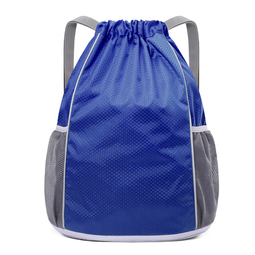 Thickened drawstring pockets, shoulder drawstring basketball bag, club fitness dry and wet separated swimming backpack, outdoor sports bag