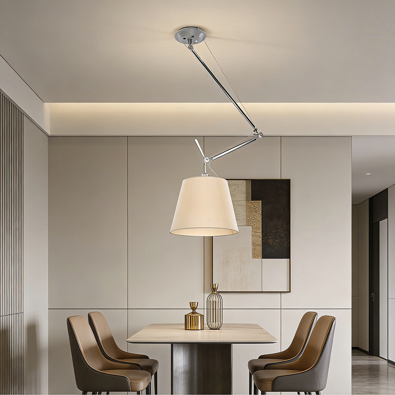 Memphis Designer Long-Arm Pendant Light for Dining Room and Living Room, Movable Small Pendant Light for Bedroom Bedside, Ambiance Pendant Light Memphis Designer Long-Arm Pendant Light for Dining Room and Living Room, Movable Small Pendant Light for Bedroom Bedside, Ambiance Pendant Light