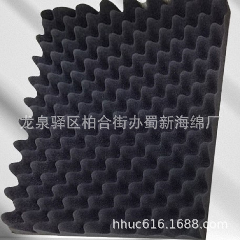 供应录音室消音海绵/KTV自粘隔音吸音海绵/琴房吸音降噪波浪绵/