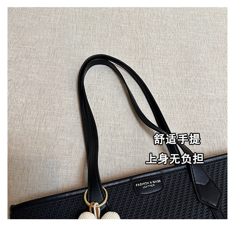 Túi tote nữ cỡ lớn phối màu , túi đeo vai kẹp nách đựng nhiều đồ — Kaki không có mặt dây chuyền, Màu cà phê Không có mặt dây chuyền, Màu nâu vàng không có mặt dây chuyền, Trắng không có mặt dây chuyền chi tiết 7