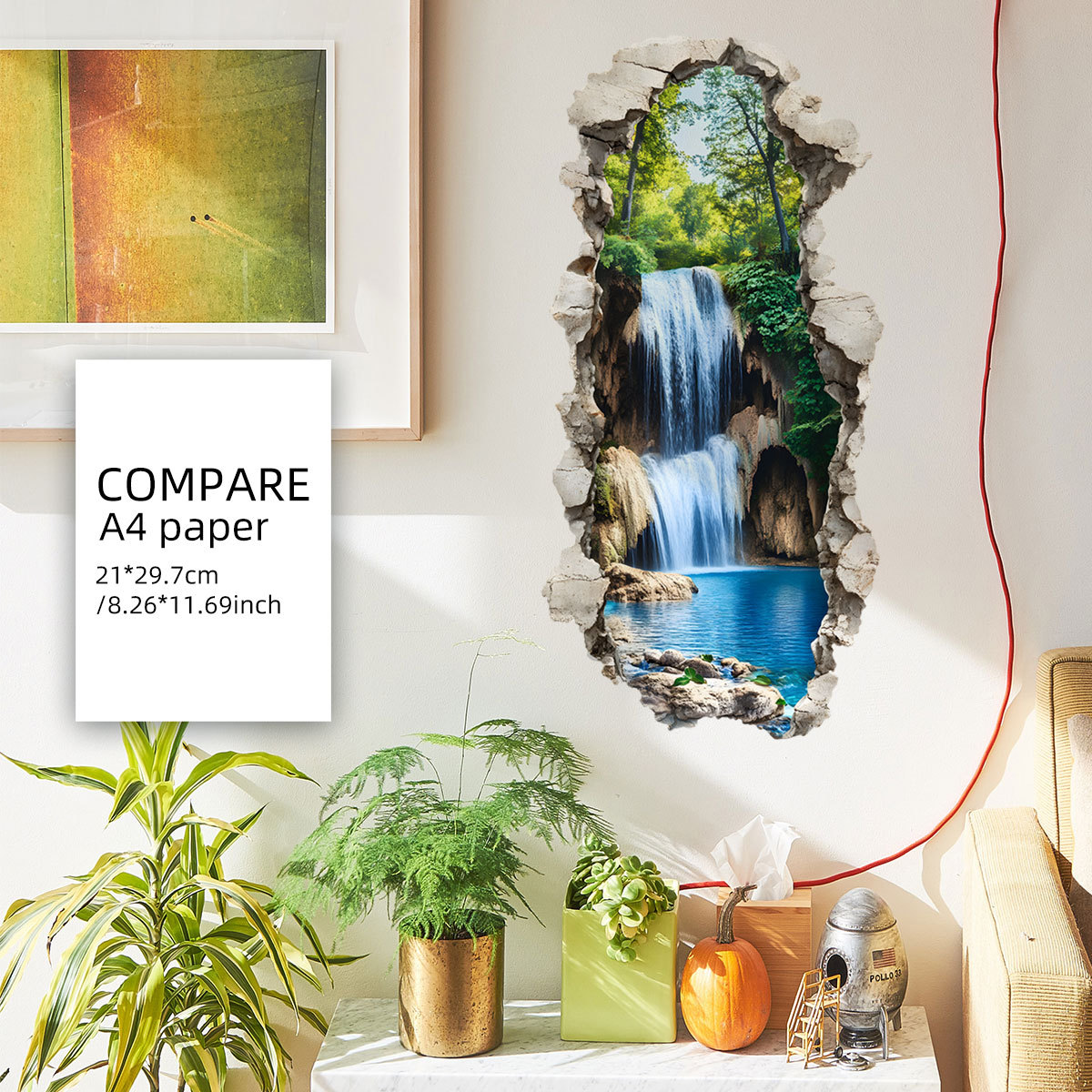 3d landskap väggdekal för vardagsrum och sovrum dekor_voghion.com