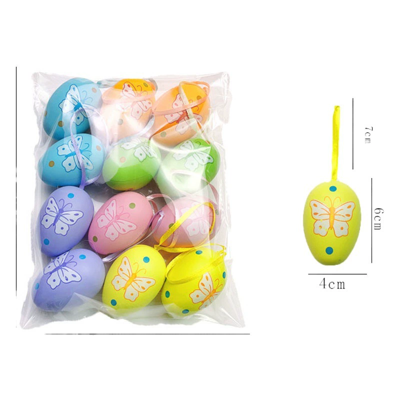 Пасхальное пластиковое яйцо DIY детский сад раскраска игрушка Моделирование яйцо утка яйцо трансграничная электронная коммерция горячая распродажа