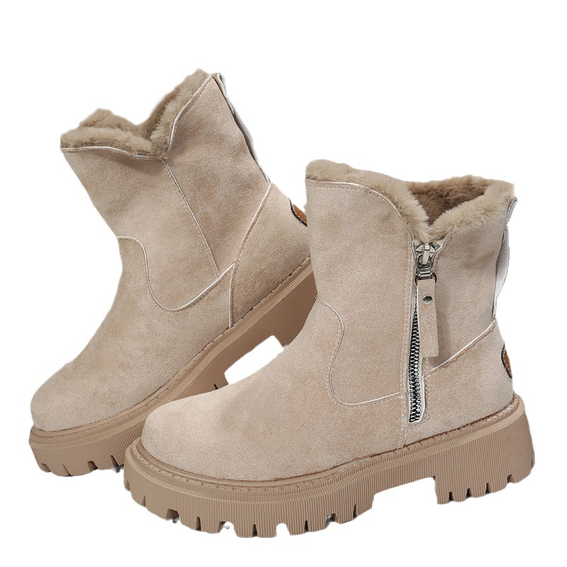 Inverno nuovo cashmere scarpe da donna stivali caldi scarpe di cotone_voghion.com