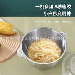 Manufacturer Amazon 304 stainless steel household food supplement machine electric small multi-functional vegetable mincer gift meat grinder