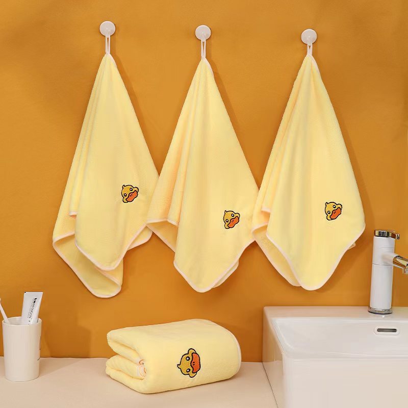 Cartoon Lint-Free Absorbent Towel Kidsren's Home Bath Towel Gift Set Student Dormitory Welfare Supermarket