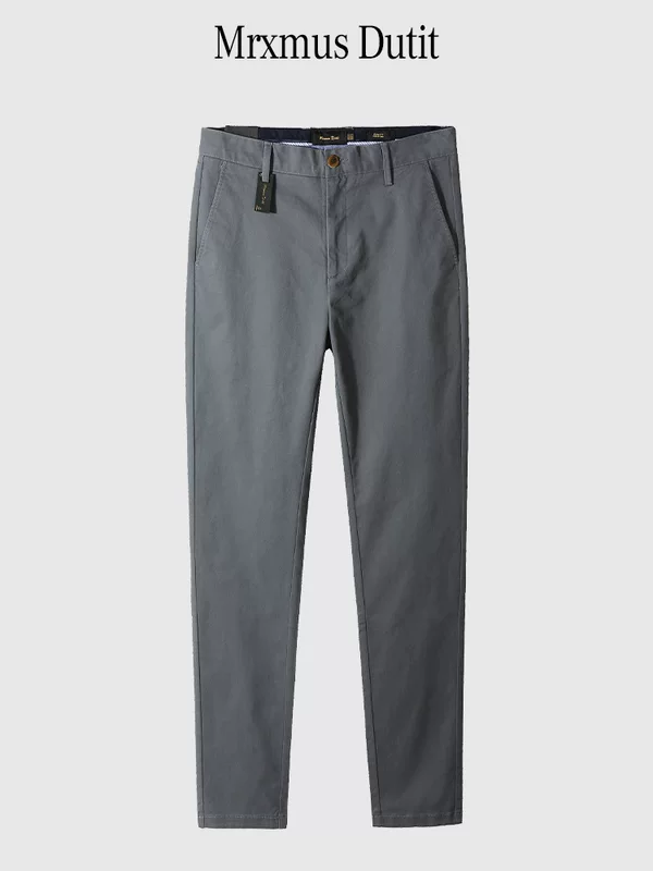 Trousers Elite autumn cotton casual, loose straight fit, sizes 30–40