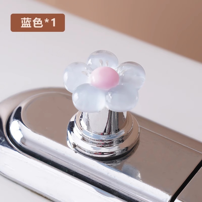 可爱花朵马桶按压器长指甲美甲专用卫生间水箱冲水按键创意按钮|undefined