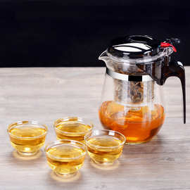 家用轻奢泡茶用茶水分离玻璃茶具套装一整套礼品飘逸杯泡茶壶