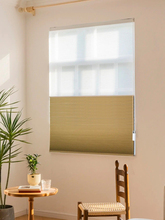 拉珠日夜蜂巢簾衛生間卧室防水防曬全遮光蜂窩簾電動風琴簾免打孔