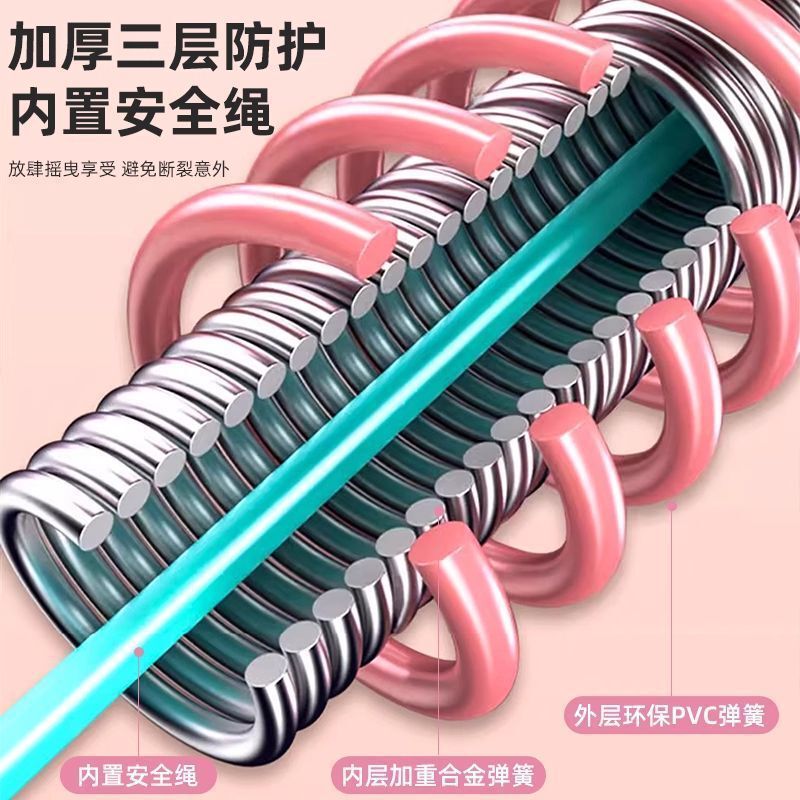 呼啦圈女瘦肚子收腹加重减小腹软体弹簧静音运动减肥瘦身健身器材|undefined