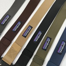 天花板Pata巴塔夏季新款六种色彩两种扣头帆布编织百搭战术腰带男