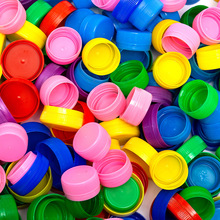 彩色瓶盖塑料盖子儿童手工DIY粘贴画美术手工材料幼儿园饮料瓶盖