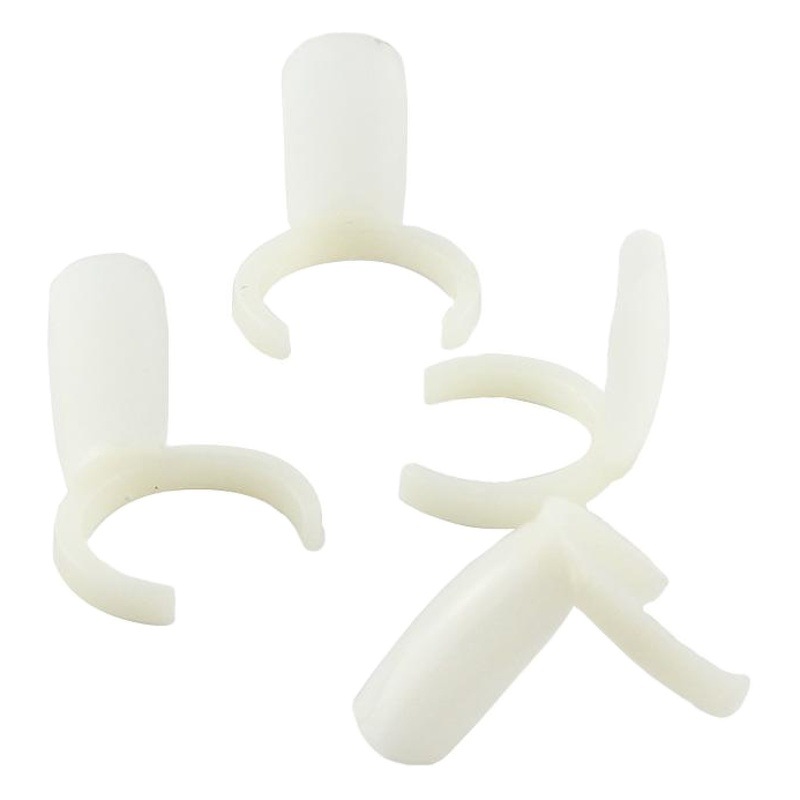 Herramientas de uñas anillo Tarjeta de color natural anillo de color pieza de clavo anillo tarjeta de color marca de color esmalte de uñas pegamento 50 unids/bolsa