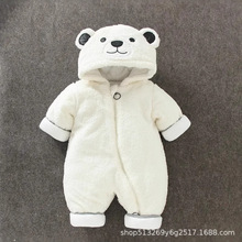 婴儿冬装连体衣服加厚棉衣新生儿宝宝抱衣婴幼儿秋冬装套装外出服