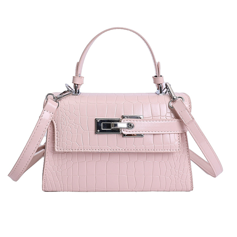 Bolsos de textura de nicho de cocodrilo de alta calidad, bolsos de mujer 2026 nuevos bolsos de mochila, bolsos de bloqueo de moda