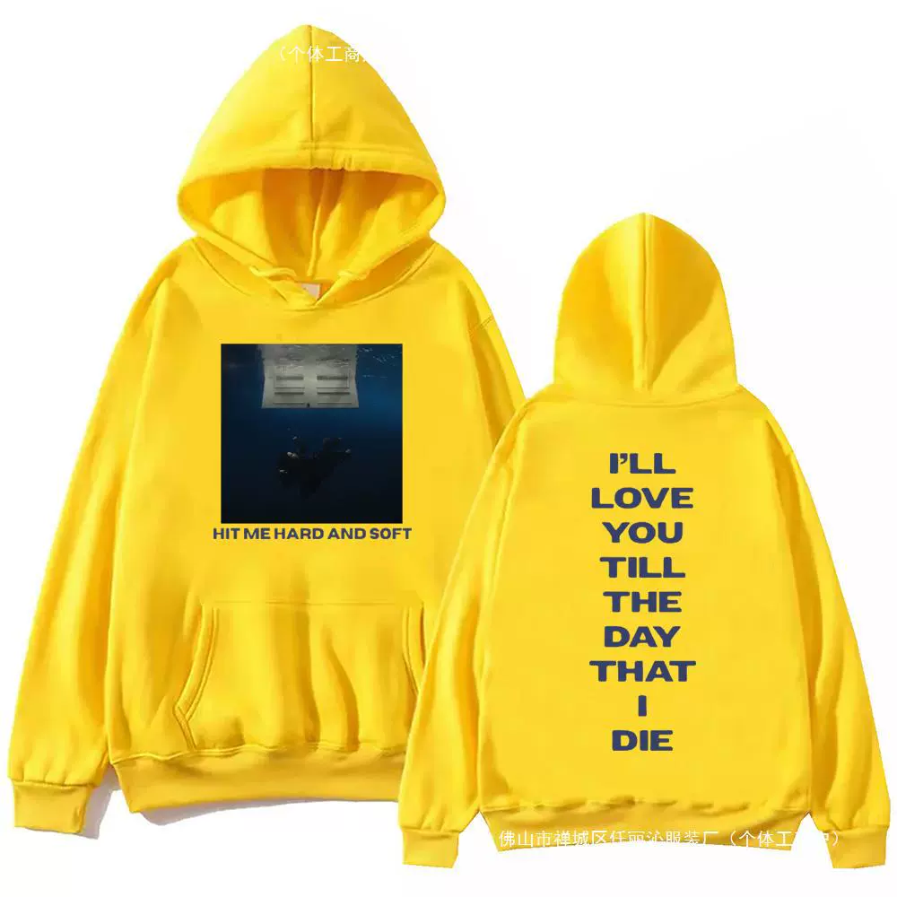 Худи на тур Billie Hit Me Hard and Soft 2025 Tour Harajuku Hip H