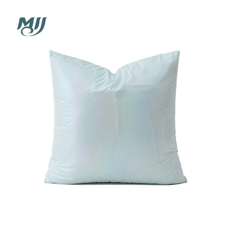 Estilo nórdico cojín de color brillante doble capa tela salón sofá almohada luz diseño simple almohada noche