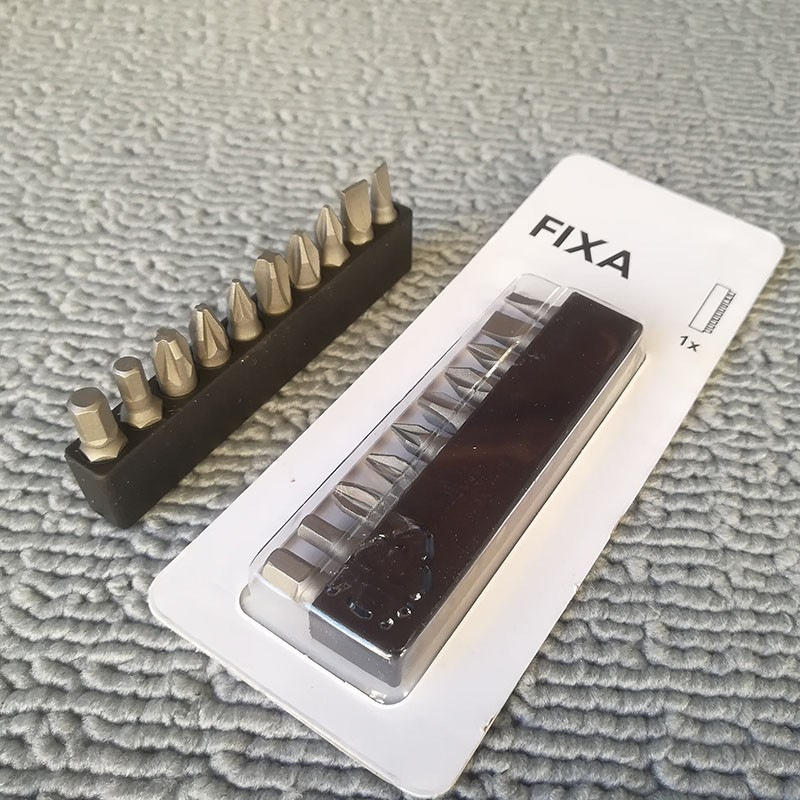 Ikea Feksha taladro eléctrico con cabeza de lote cruzada, manga hexagonal interna, taladro de mano de una palabra, montaje de destornillador, accesorios de reemplazo