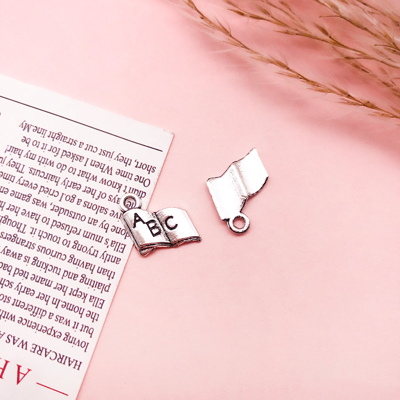 Mixto 20 Día del Maestro suministros pequeño colgante Apple llavero marcador creativo diy pulsera collar accesorios de joyería