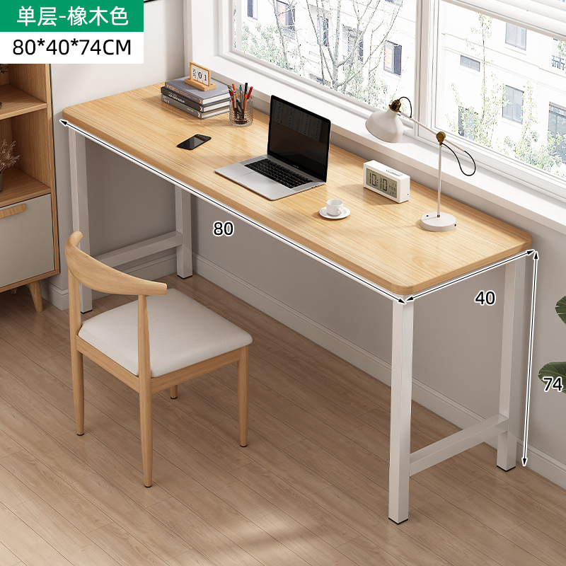 Escritorio simple estrecha mesa larga casa doble trabajo escritorio estudio alquiler casa pared escritorio de la computadora