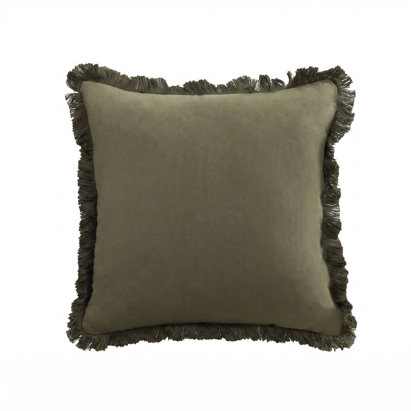 Moderno simple algodón sólido lino contra la funda de almohada silencioso viento multicolor cuadrado bordado encaje sala de estar oficina abraza funda de almohada image 7