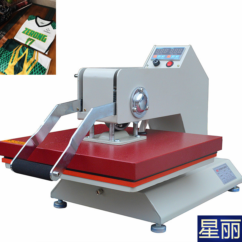 高压烫画机40*50cm大幅面手动烫画机摇头热转印烫钻机星丽