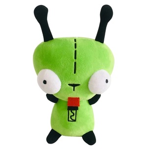 跨境热卖28厘米外星人 ET 3D 眼睛绿色入侵者 ZIM GIR 狗毛绒玩具-阿里巴巴
