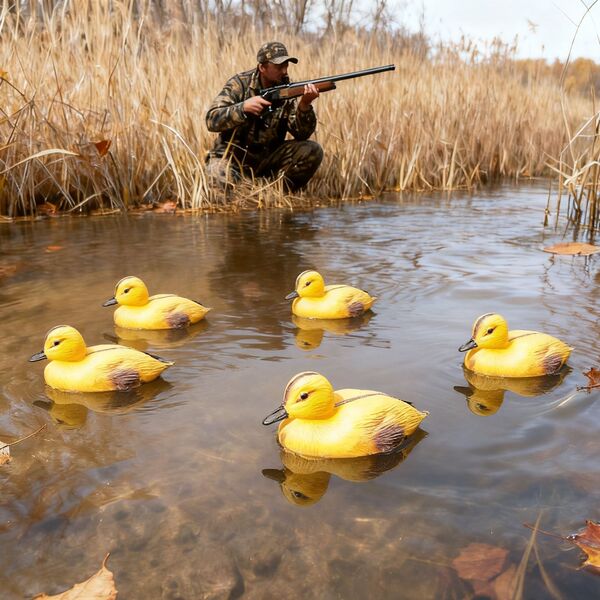 Cross-border hot-selling courtyard garden ornaments simulated duck…