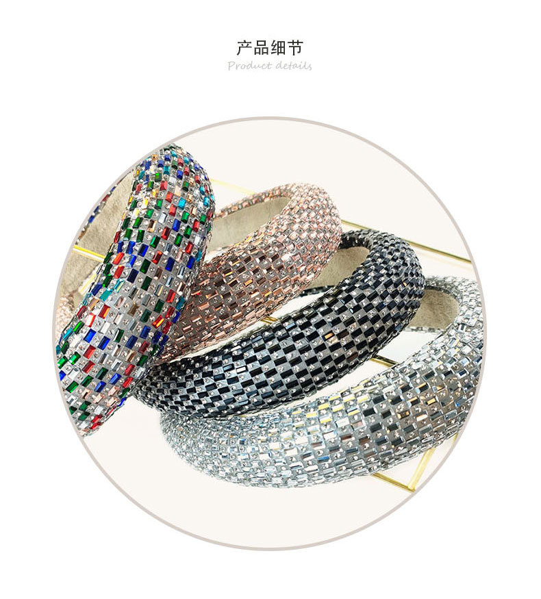 Fashion Korean Style Rhinestone Sequin Creative Sponge Headband display picture 3