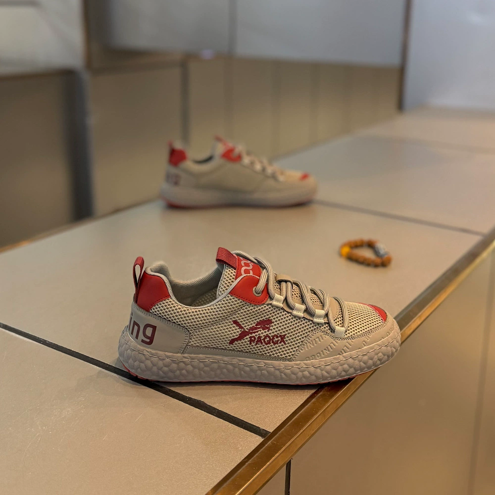 Модные кроссовки, мужские сетчатые туфли, высококлассный новый стиль весны 2025, молодежная роскошная мужская обувь