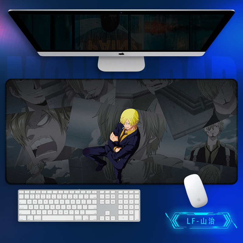 マウスパッドの巨大なワンピースのキーボードパッドを大きくして、ロックを厚くします。|undefined
