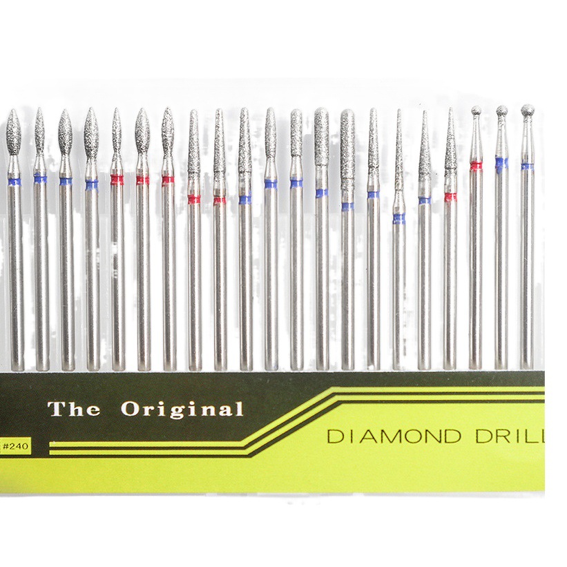 Cabeza de molienda frontal de Arte de uñas ruso 30 piezas de diamante removedor de uñas cabeza de molienda de piel muerta