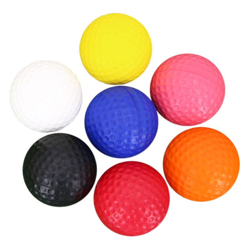 Fuente Venta directa de fábrica Golf Rainbow Sponge Ball PU Golf Indoor Practice Ball Cross-border Logo al por mayor image 1
