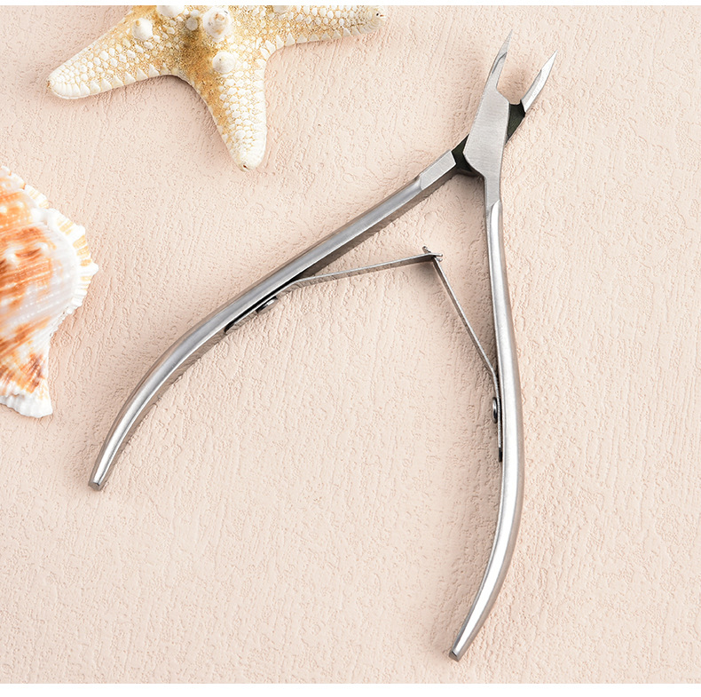 Tijeras para remover piel muerta de las uñas, diseño profesional de salón de belleza, alicates tipo cuchillo de boca corta estilo Ucrania.